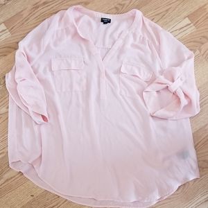 Torrid blush pink blouse 3